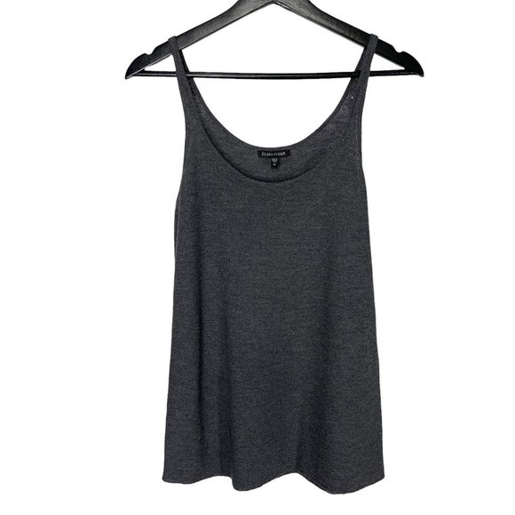 Eileen Fisher Tops - Eileen Fisher Dark Grey Wool Sleeveless Loose Knit Tank Top Medium